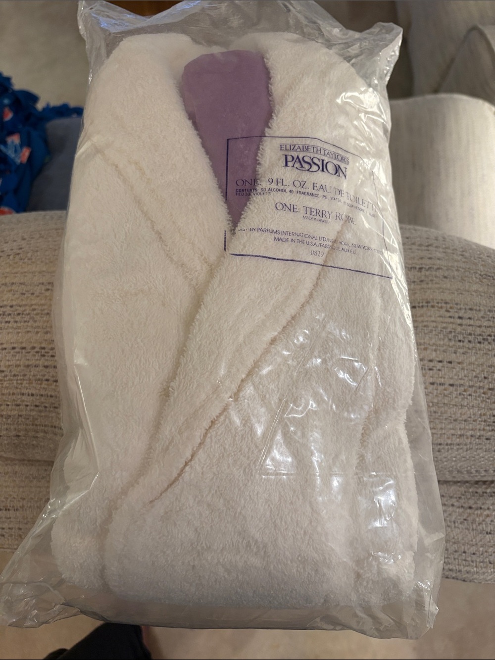 Cream Terry Robe - Plush Women's Bathrobe